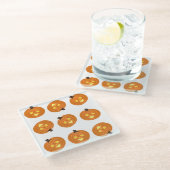 Dessous-de-verre En Verre Happy Halloween theme coasters (Incliné)