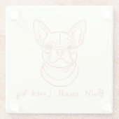 Dessous-de-verre En Verre Hard plastic coaster (Dos)