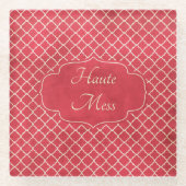 Dessous-de-verre En Verre Haute Mess Funny (Devant)