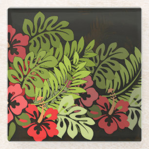 Dessous-de-verre En Verre Hawaii Aloha Flower Art Print