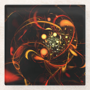 Dessous-de-verre En Verre Heartbeat