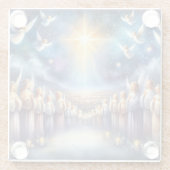 Dessous-de-verre En Verre Heavenly Choir Under Star of Bethlehem (Dos)