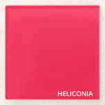 Dessous-de-verre En Verre Heliconia red color<br><div class="desc">Heliconia red color</div>