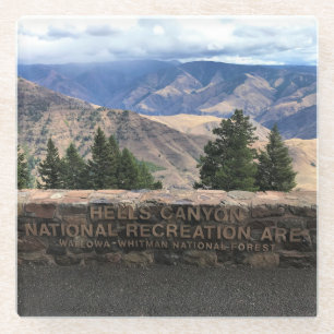 Dessous-de-verre En Verre Hells Canyon Pittoresque Byway, OU