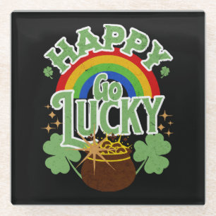 Dessous-de-verre En Verre Heureux Go Lucky