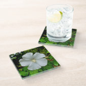 Dessous-de-verre En Verre Hibiscus (Incliné)