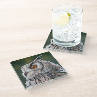 Dessous-de-verre En Verre Hibou sage 