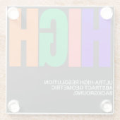 Dessous-de-verre En Verre High-Resolution Abstract Art (Dos)