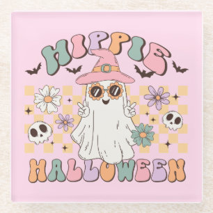 Dessous-de-verre En Verre Hippie Halloween