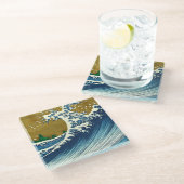 Dessous-de-verre En Verre Hokusai (Incliné)