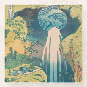 Dessous-de-verre En Verre Hokusai Amida Cascade Japon