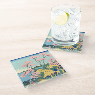 Dessous-de-verre En Verre Hokusai Fuji de Gotenyama sur le Tōkaidō