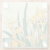 Dessous-de-verre En Verre Hokusai grasshopper et iris Japon (Dos)