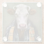 Dessous-de-verre En Verre Homme de vache (Dos)