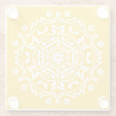 Dessous-de-verre En Verre Honey Mandala (Dos)