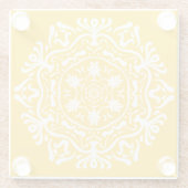 Dessous-de-verre En Verre Honey Mandala (Dos)