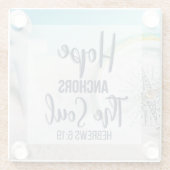 Dessous-de-verre En Verre Hope Ancres the Soul (Dos)