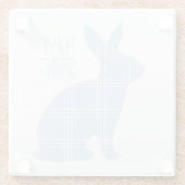 Dessous-de-verre En Verre Hoppy Spring Home Décor avec lapin (Dos)