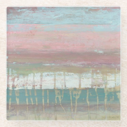 Dessous-de-verre En Verre Horizon en panne (Devant)