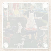 Dessous-de-verre En Verre Hot-dogs (Dos)