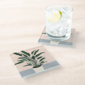 Dessous-de-verre En Verre Houseplant (Incliné)