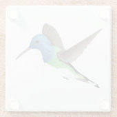 Dessous-de-verre En Verre Hovering Jacobin Hummingbird - transparent. (Dos)