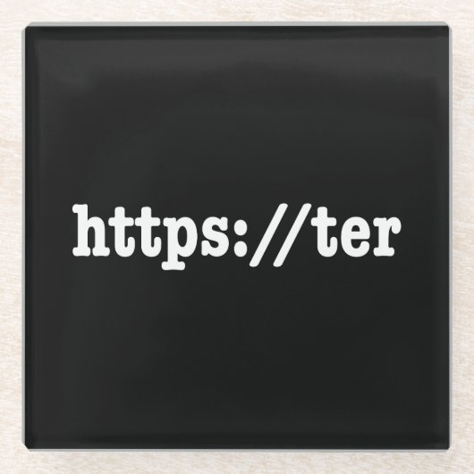 Dessous-de-verre En Verre https://ter / code html (Devant)