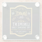 Dessous-de-verre En Verre Huile de serpent cure (Dos)