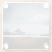 Dessous-de-verre En Verre Huntington Beach Pier, CA (Dos)