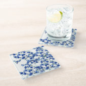 Dessous-de-verre En Verre Hydrangea (BGC transparent) (Incliné)