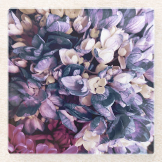 Dessous-de-verre En Verre Hydrangée violette
