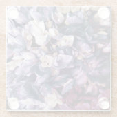 Dessous-de-verre En Verre Hydrangée violette (Dos)