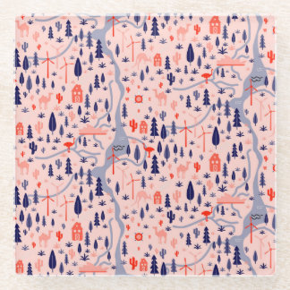 Dessous-de-verre En Verre Icônes australiennes, motif décoratif sans soudure