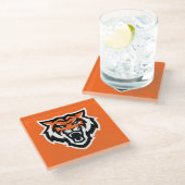 Dessous-de-verre En Verre Idaho State University Bengals Spirit Design (Incliné)