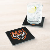 Dessous-de-verre En Verre Idaho State University Bengals Spirit Design (Incliné)