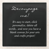 Dessous-de-verre En Verre Idée de découpage (Devant)