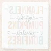 Dessous-de-verre En Verre Il retombe (Dos)