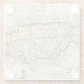 Dessous-de-verre En Verre Île de la Jamaïque (Dos)