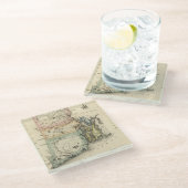 Dessous-de-verre En Verre Île de Rhode (Incliné)