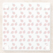 Dessous-de-verre En Verre Illustration de Bug Rouge Blanc (Dos)