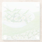 Dessous-de-verre En Verre Illustration de salade de printemps Daisy et Dande (Dos)