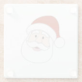 Dessous-de-verre En Verre Illustration du père noël (Dos)