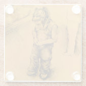 Dessous-de-verre En Verre I'm Lost in Le Tianguie, Mexique (Dos)