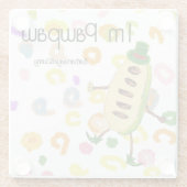 Dessous-de-verre En Verre I'm Pawpaw (Dos)