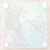 Dessous-de-verre En Verre Imaginaire dauphin 3 (Dos)
