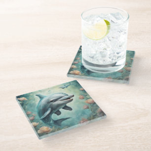 Dessous-de-verre En Verre Imaginaire dauphin 8
