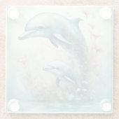 Dessous-de-verre En Verre Imaginaire dauphin 9 (Dos)