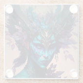 Dessous-de-verre En Verre Imaginaire Elfe foncé (Dos)