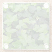 Dessous-de-verre En Verre Impression botanique verte Ivy (Dos)
