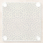Dessous-de-verre En Verre Impression Cheetah (Dos)
